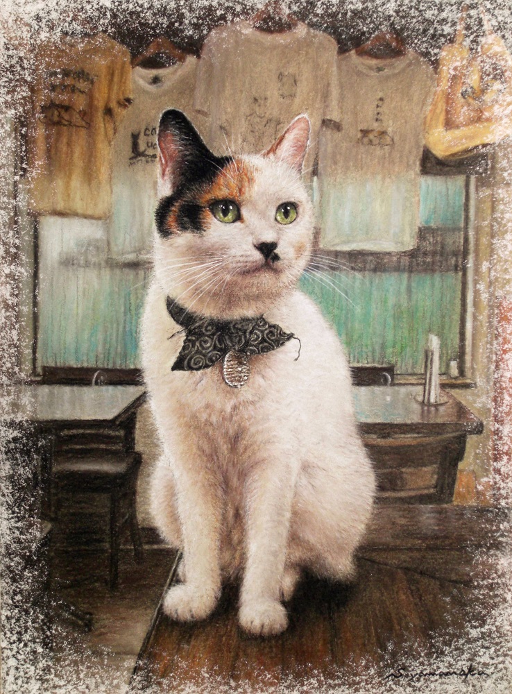 私の愛する場所』 パステル（擦筆彩色） 24.8cm×33.9cm 9月初旬に完成