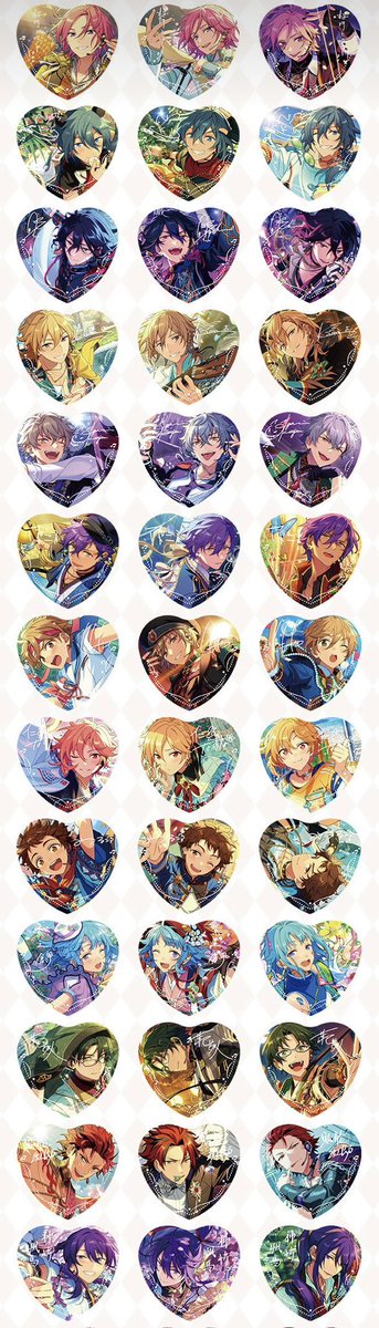 あんスタ 中国 傾心ハート缶バッジ 第二弾7月11日より中国公式