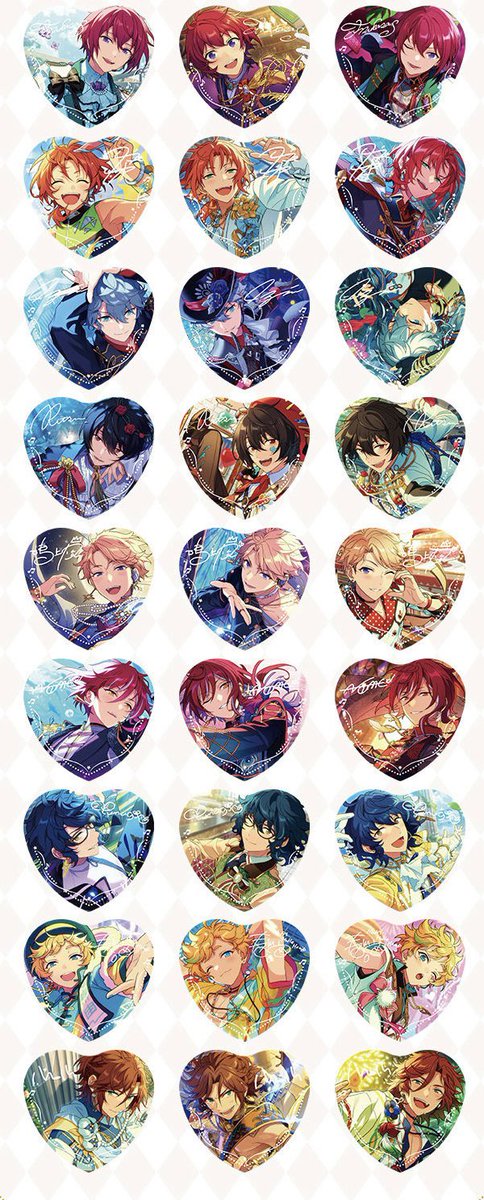 あんスタ 中国 傾心ハート缶バッジ 第二弾7月11日より中国公式