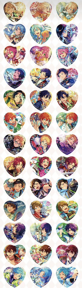 あんスタ 中国 傾心ハート缶バッジ 第二弾7月11日より中国公式