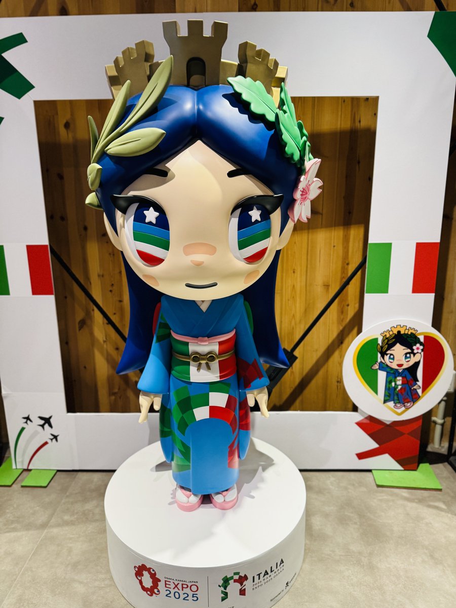 万博、イタリア館🇮🇹 ショップには大量のイタリアちゃん。 #イタリア
