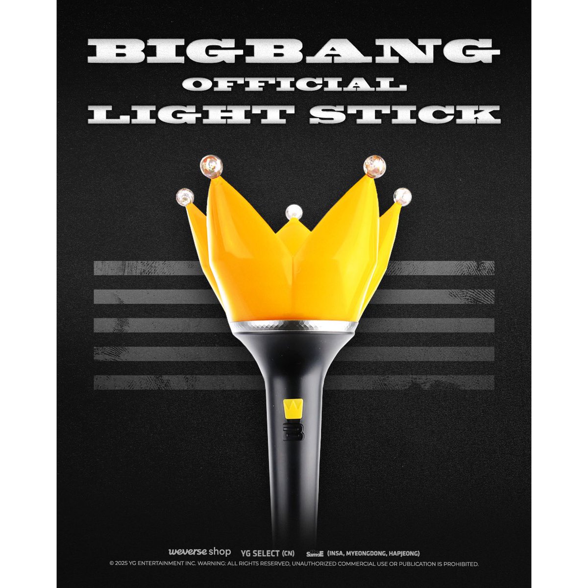 BIGBANG 】 👑OFFICIAL LIGHT STICK V.4👑 YGEX OFFICIAL SHOPにて再
