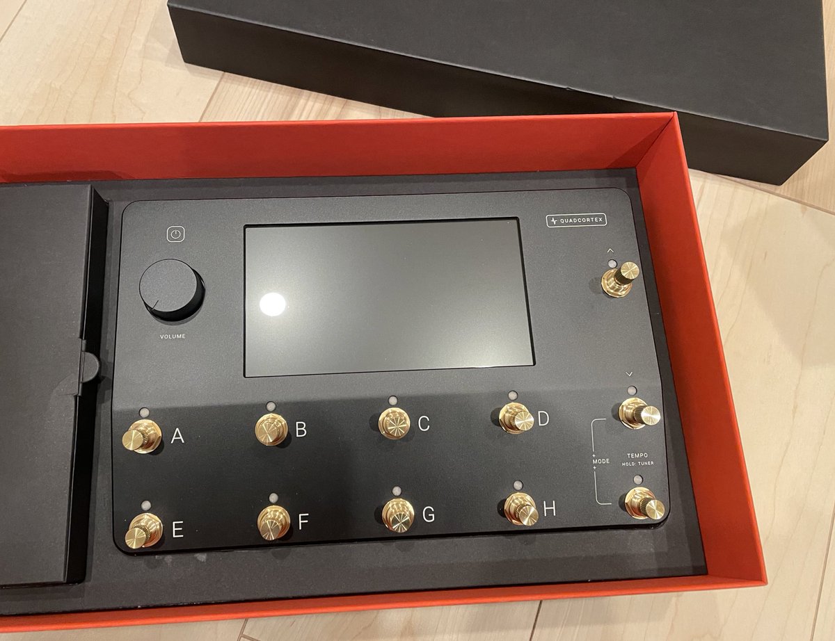 my new gear Neural DSP Quad Cortex Limited Edition Black & Gold