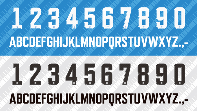 ジュビロ磐田 2024背番号発表。 オリジナルフォントですね