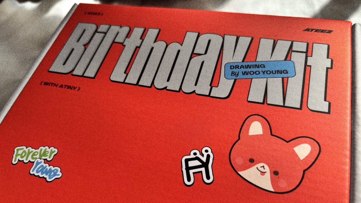 ateez wooyoung birthday kit 2023 version 🦊 ೀ
