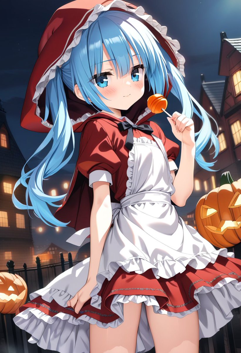 Halloweenネモちゃんがくそかわだと聞いて まだ打ててないです #AIart