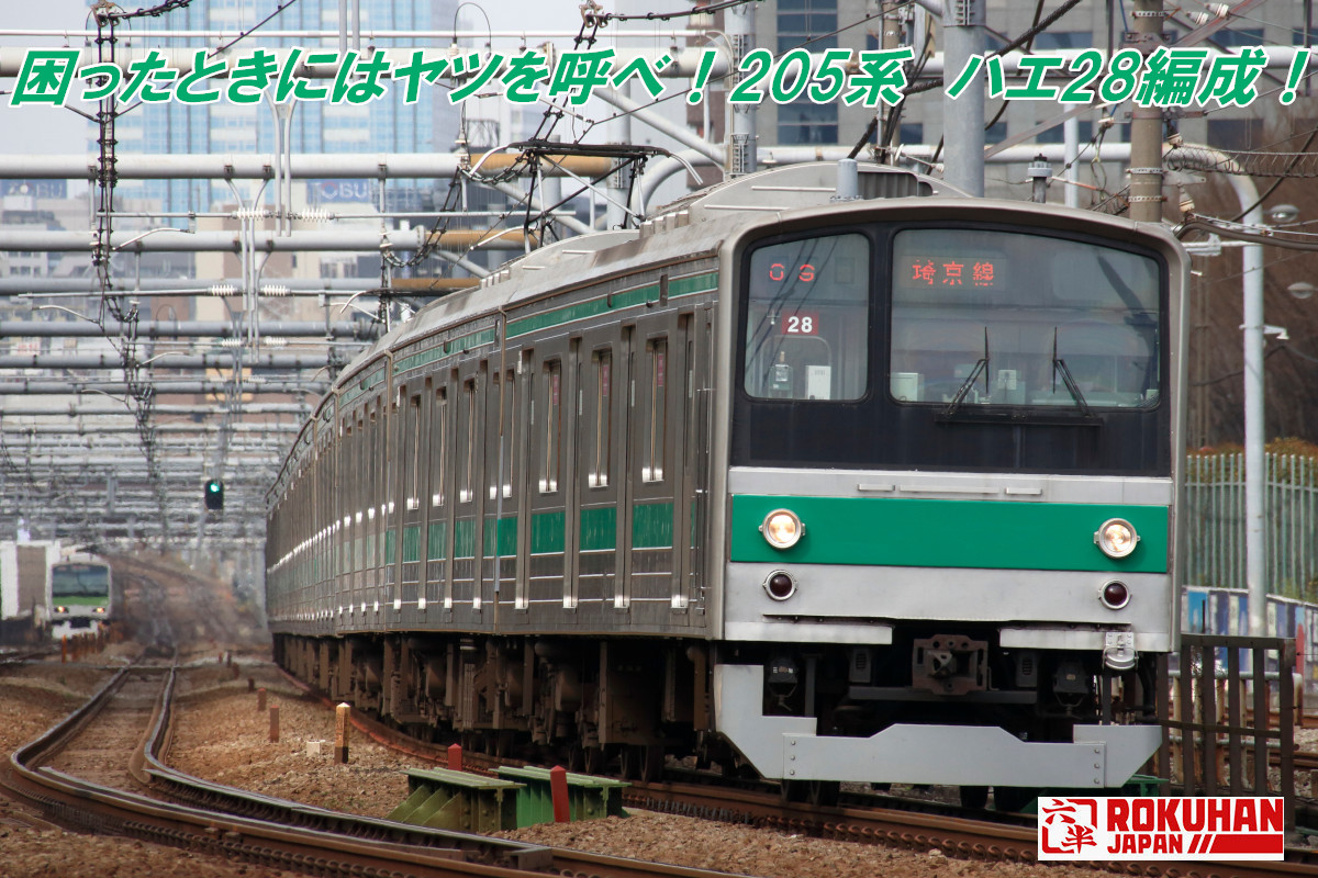 製品化発表】 205系シリーズにハエニッパこと埼京線ハエ28編成が登場し