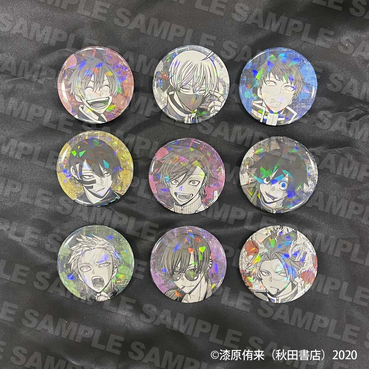 百鬼大我 ホログラム缶バッジ vol.7 20個 漫画『桃源暗鬼』POP UP