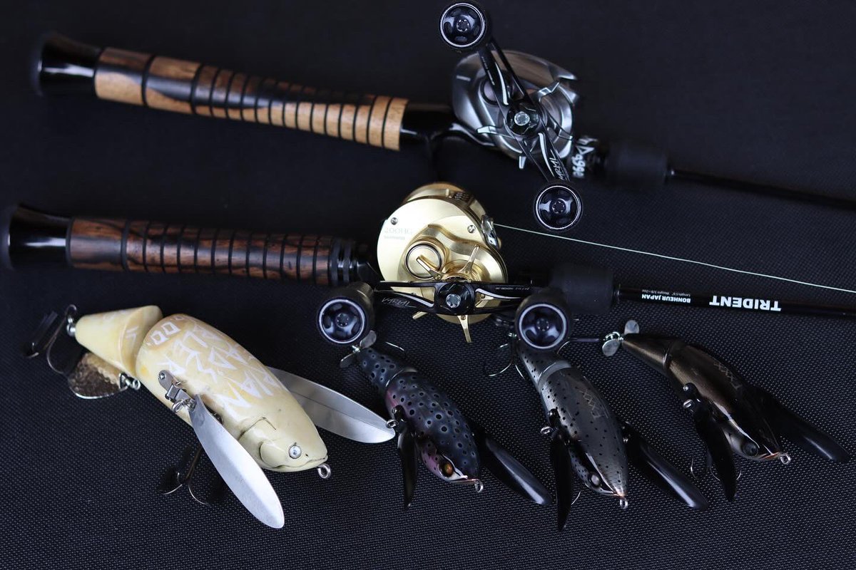 僕の琵琶湖メインタックル ロッド:TRIDENT(1st/2ndプロト) グリップ