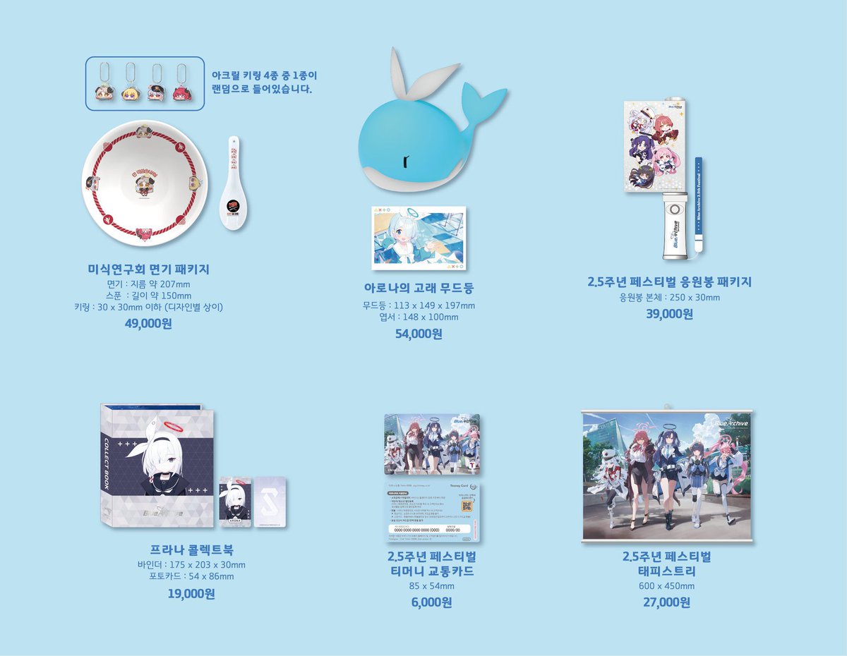 ブルアカ 海外グッズ情報🇰🇷】 韓国版2.5周年記念リアルイベント 2024