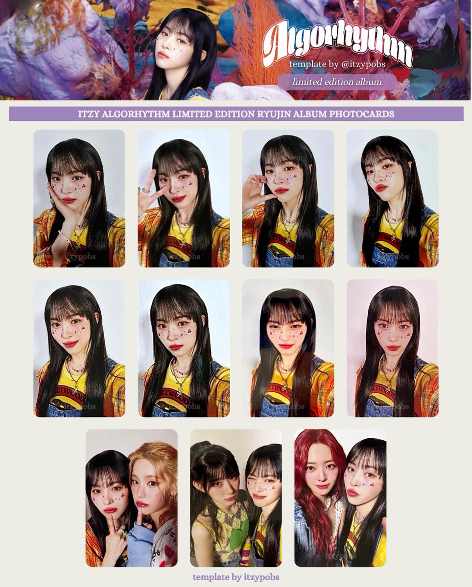 🪸 ITZY ALGORHYTHM 있지 포카 first limited edition album photocard
