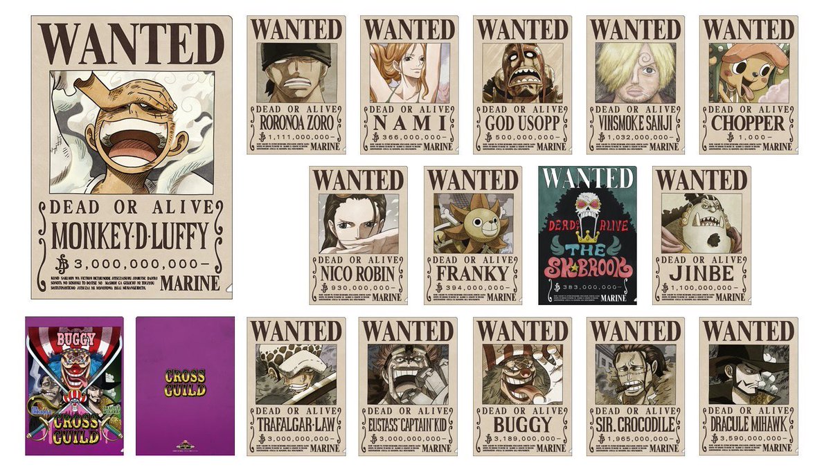 グッズ情報】 大人気の最新手配書と クロスギルドのポスターが