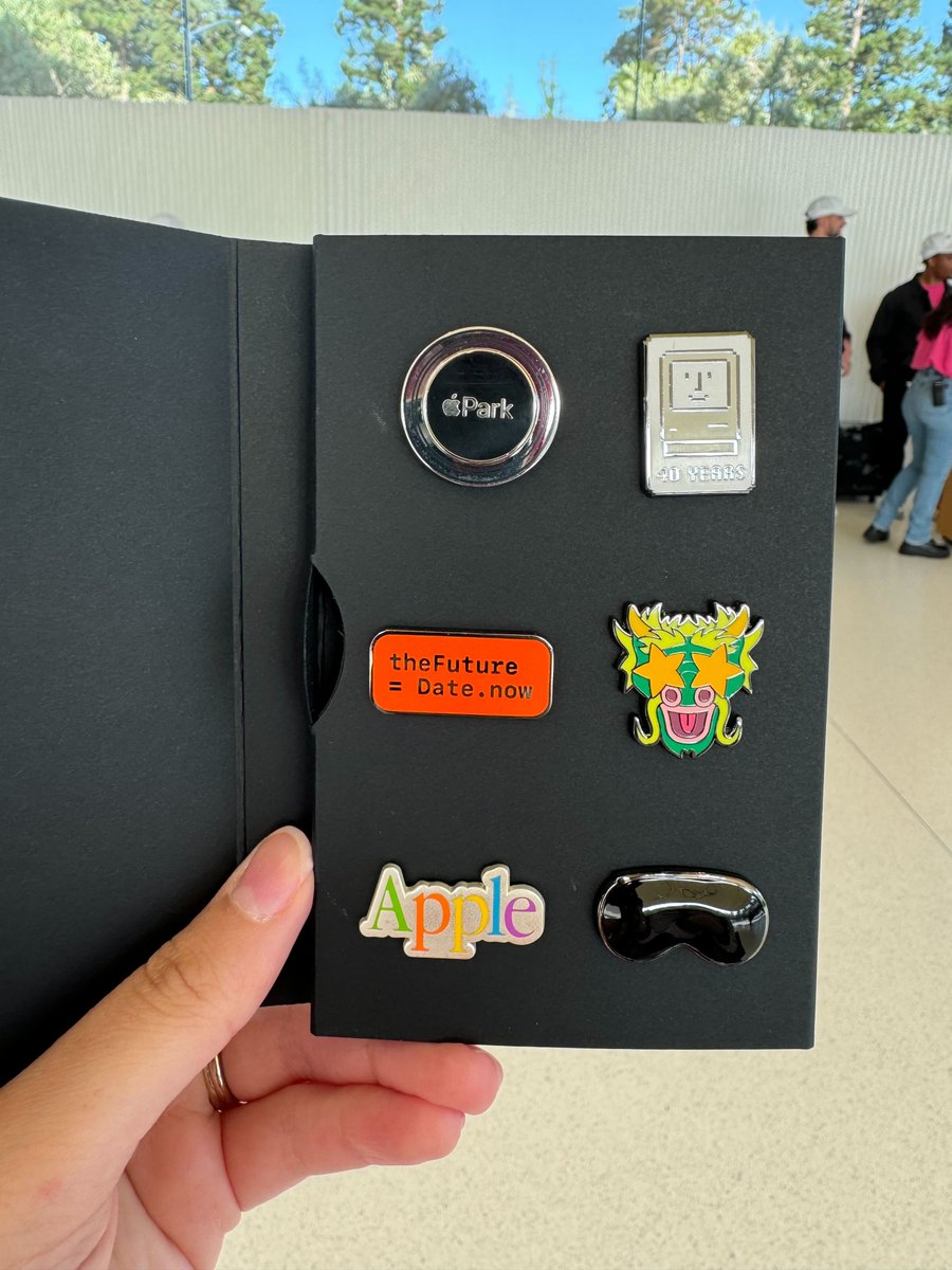 Tag yourself - which #Apple #WWDC swag pin are you?