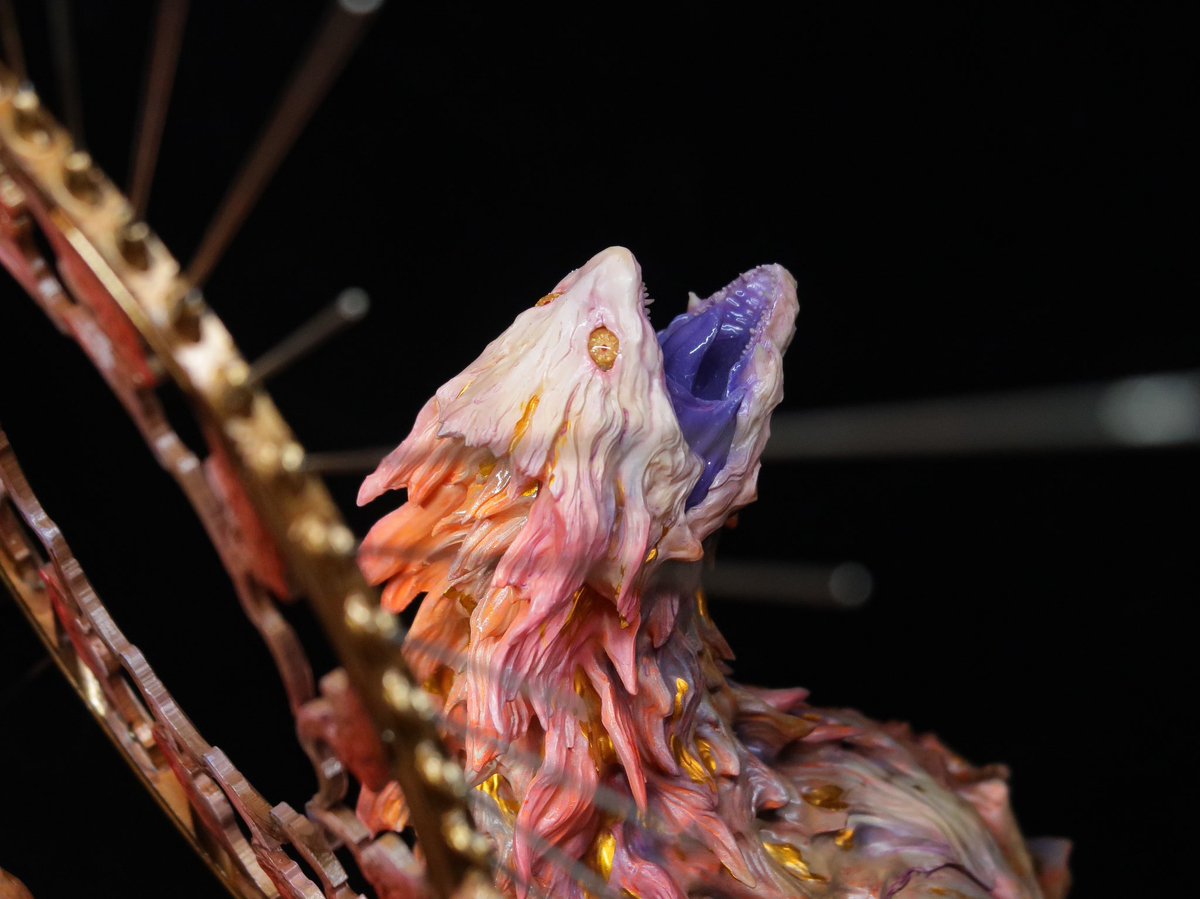 地啼龍アンイシュワルダ 原型:Arsene（me） 塗装:@maotou33 全高50cm