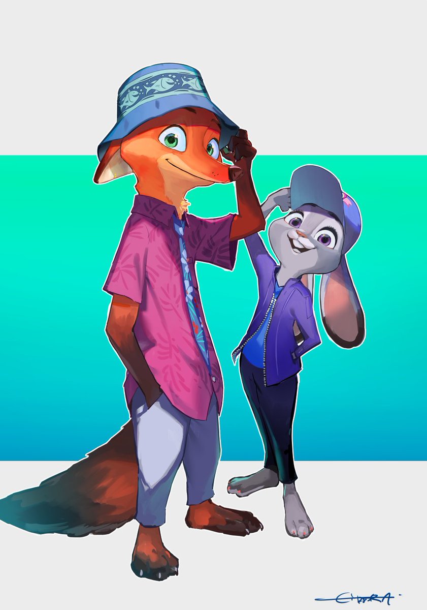 ニックとジュディの帽子ルック #zootopia2 #D23 #ズートピア2