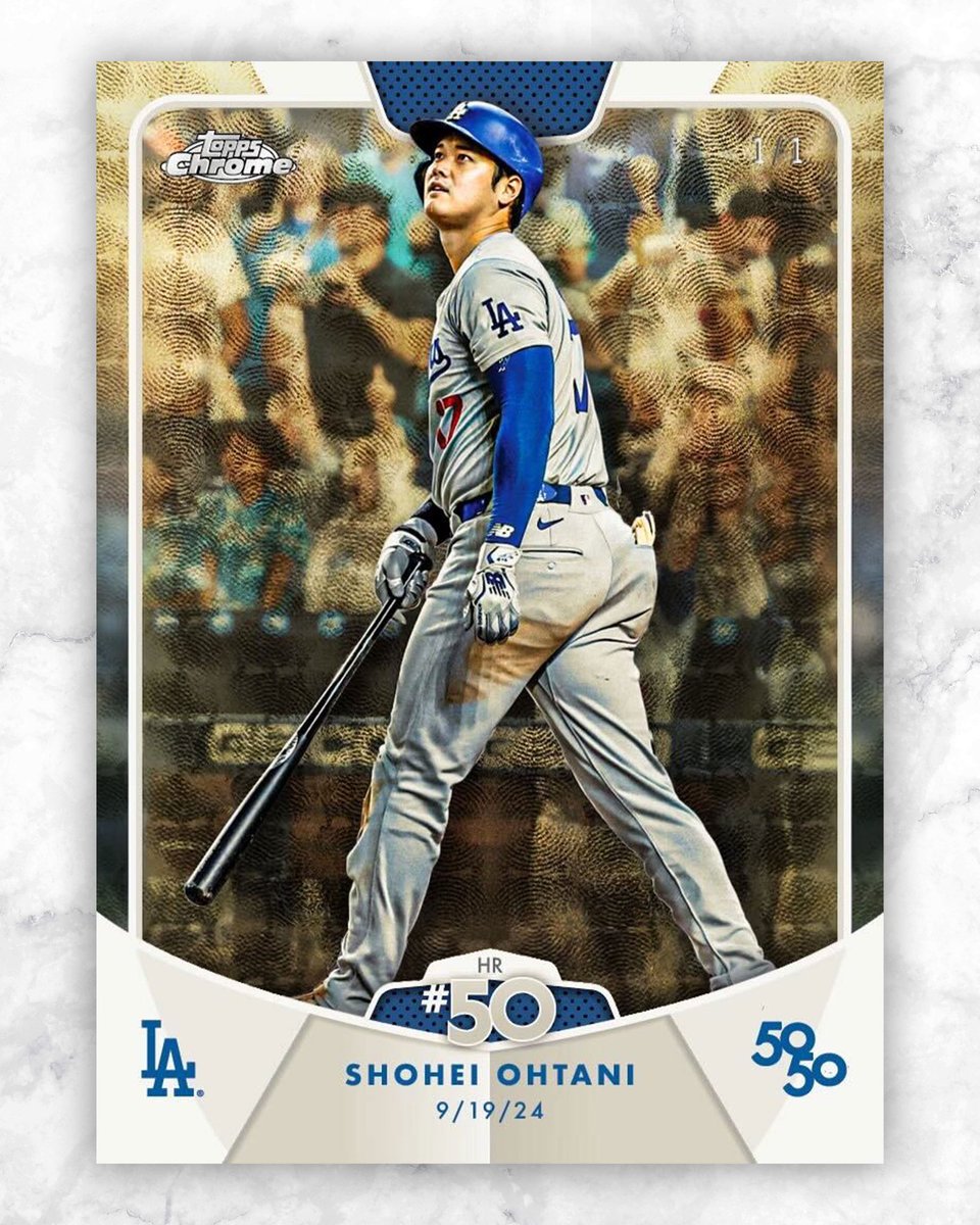 大谷翔平50/50記念BOX出ます！！ 日本時間10月1日午前1時発売 topps US