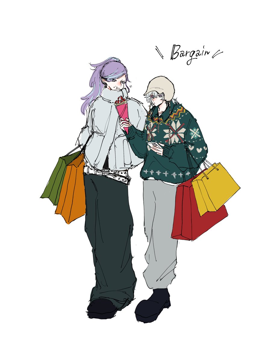 にじそ11で出す予定の西の捏造服イラスト本のラフをツリーに載っけて