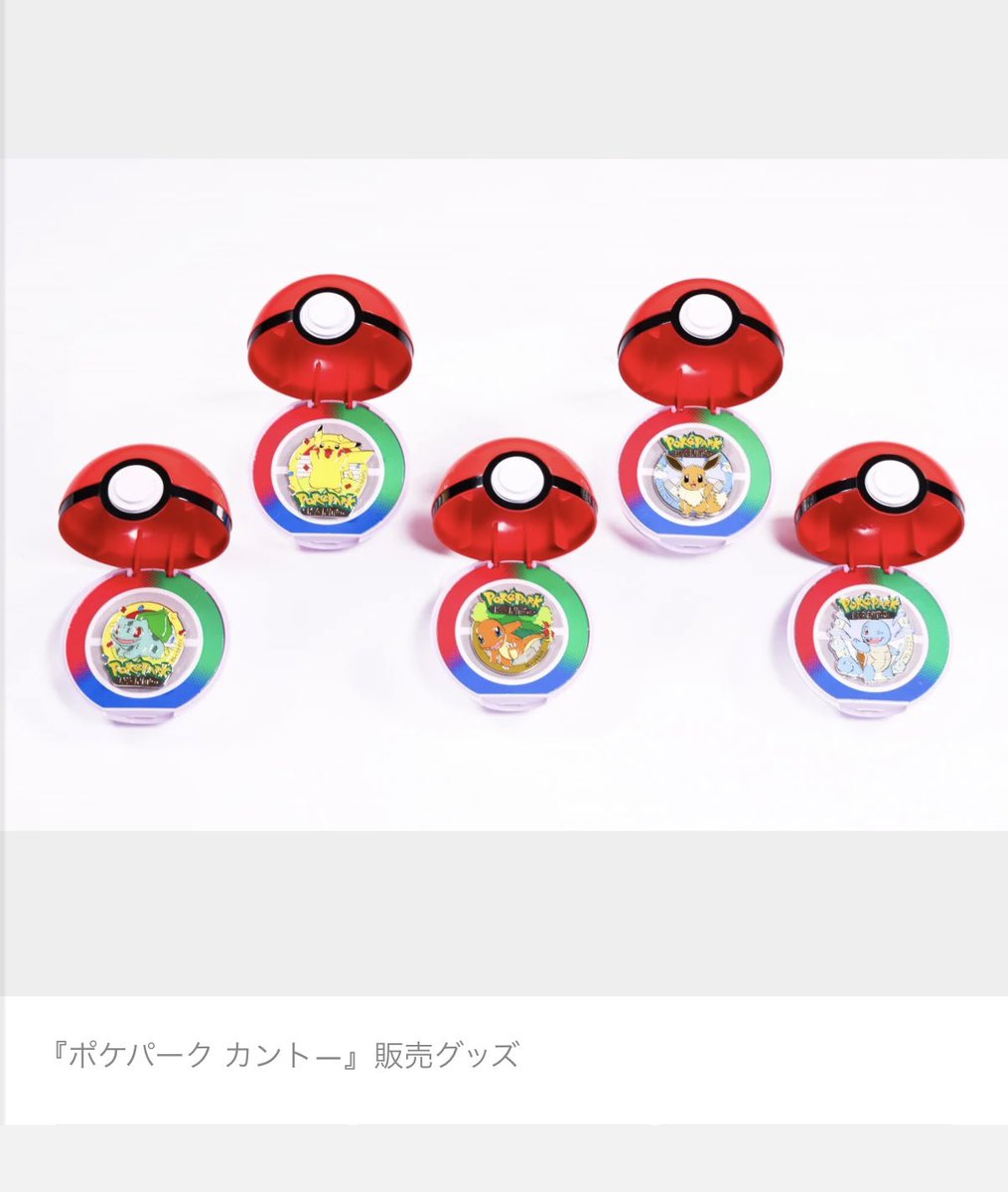 オタク各位 ポケパーク、ピンズもあるみたいですね この初代っぽい感じ