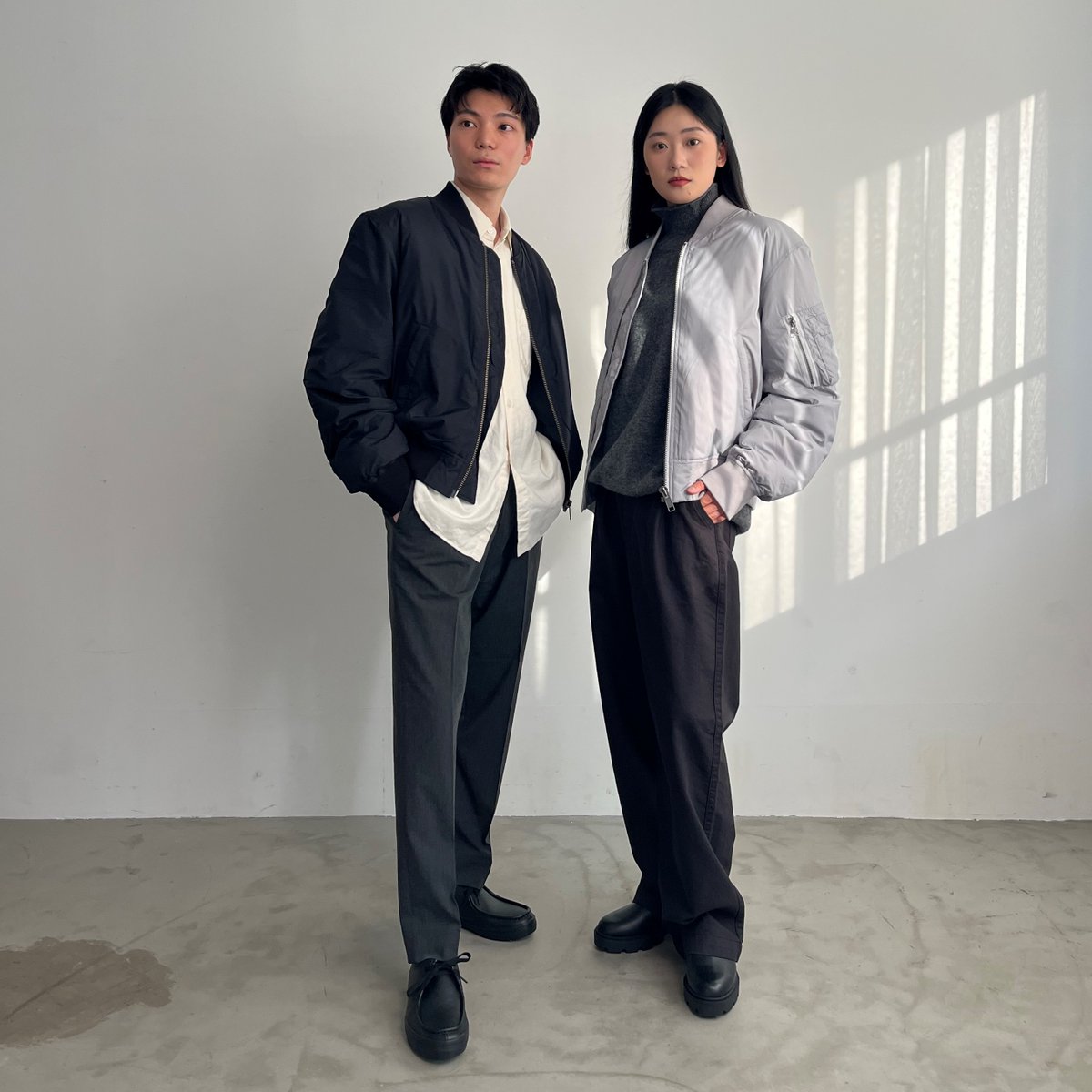 紳士 Labo MUJI ＭＡ－１ダウンブルゾン