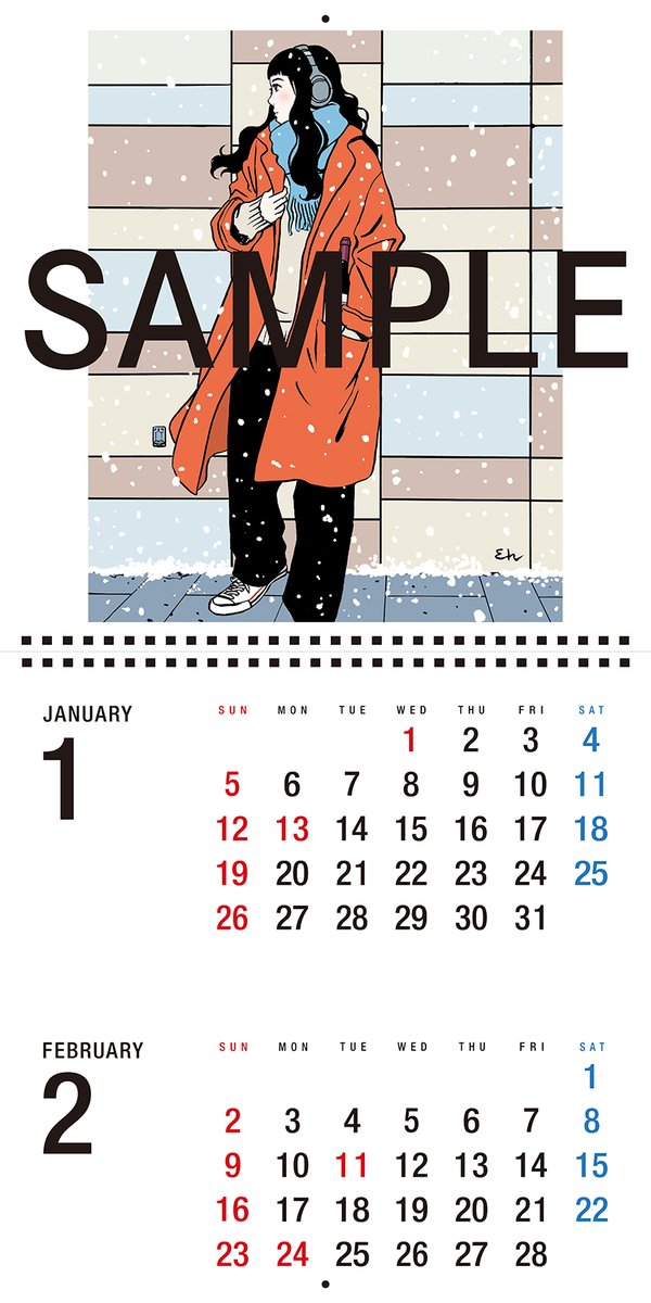 2025年RWG×江口寿史カレンダー」、11月27日（水）発売決定！ 取扱店