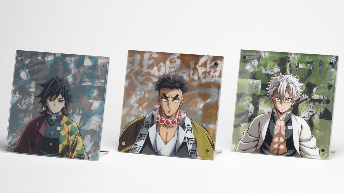 未使用☆ 鬼滅の刃 柱稽古編 コラージュレイヤードパネル 冨岡義勇 鬼