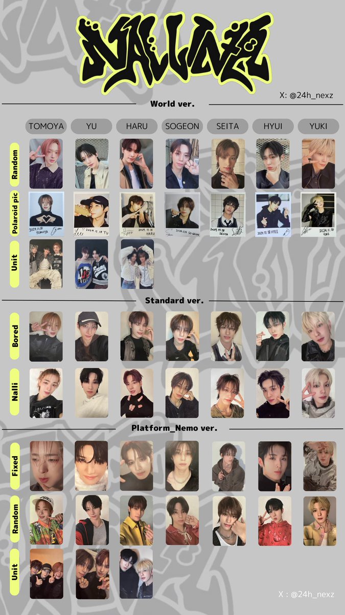 2 NALLINA サノク 공방 トレカ NEXZ