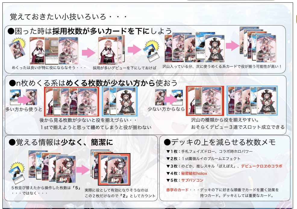 難しいと噂の沙花叉デッキ、でも使いたいという人も多いと思うので簡単