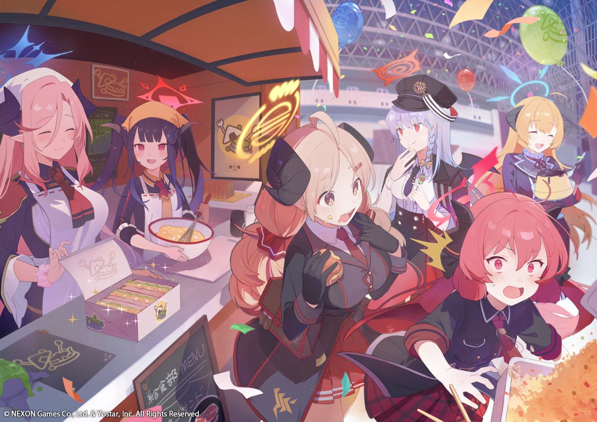 ブルアカ4周年おめでとうございます！ 今年も美食研究会と給食部の