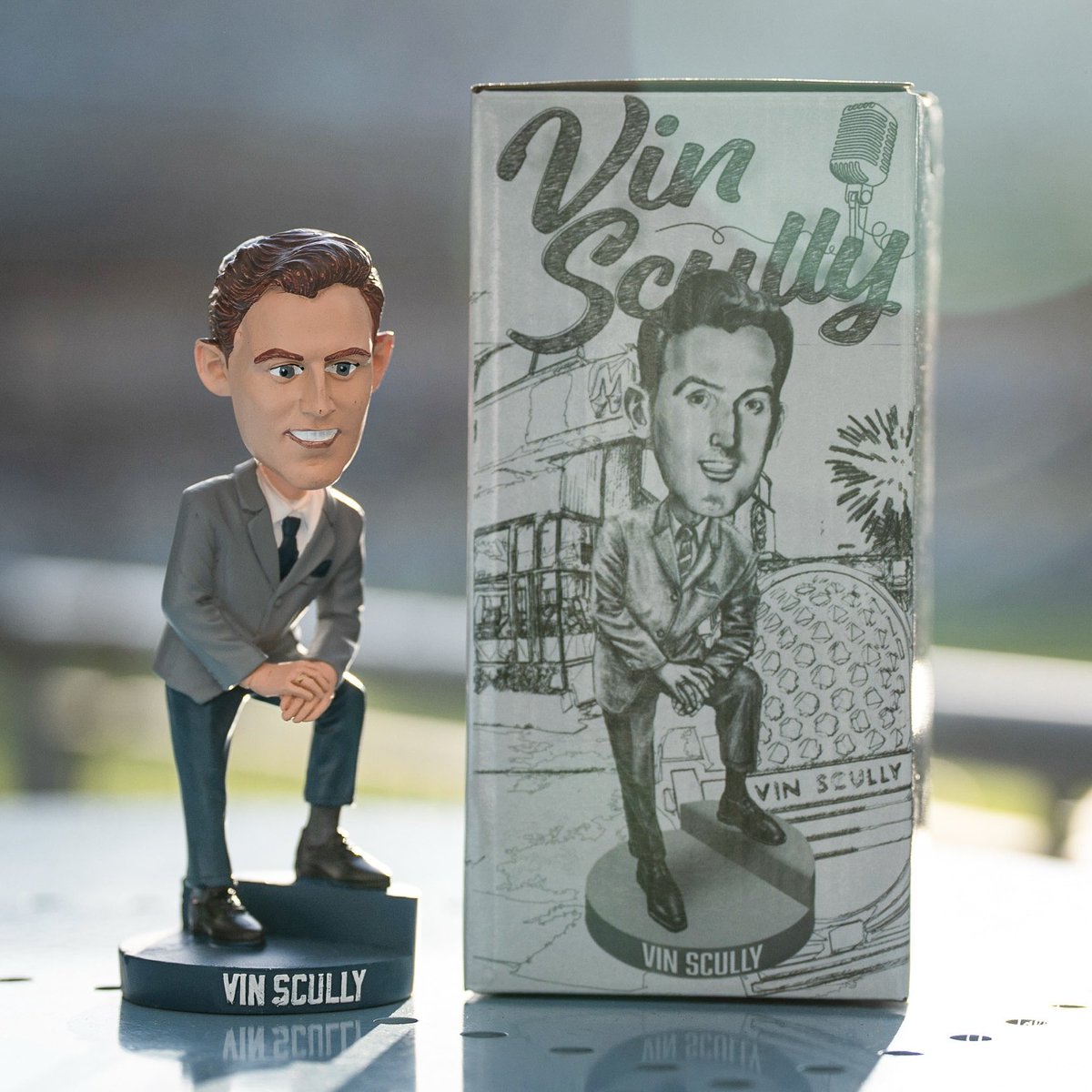 Dodgers Vin Scully ボブルヘッド2025年5月（未開封) Dodgers Vin