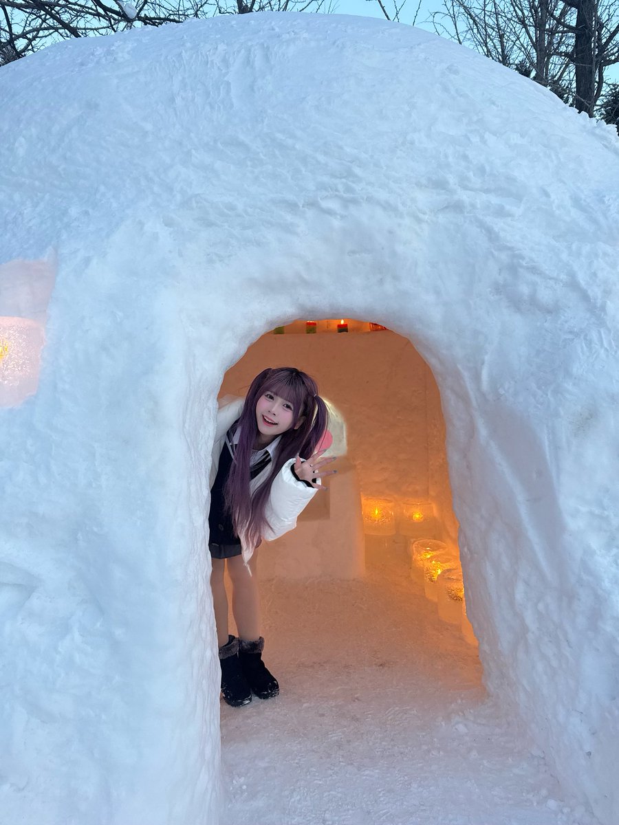 かまくらデートだね♡♡