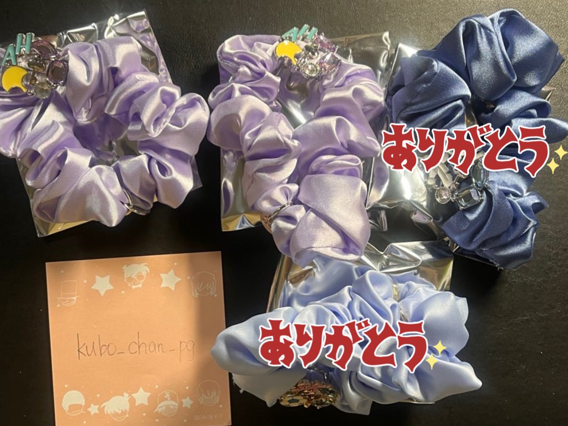 ☆名探偵コナン USJ ユニバ ヘアゴム シュシュ 缶バッジ 交換☆ 譲