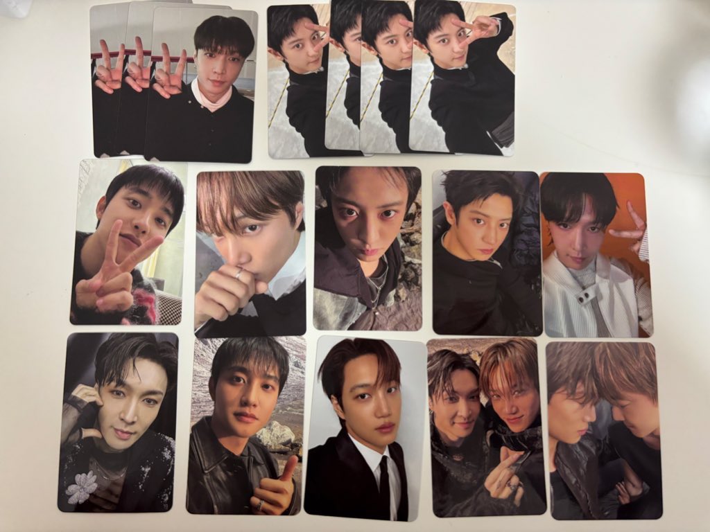 EXO REVERXE トレカ ポストカード 交換 譲→ レイ、チャニョル、D.O.