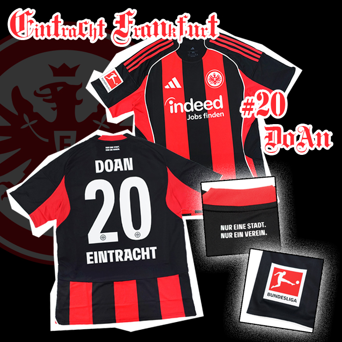 堂安律 フランクフルトユニフォーム M 受注販売】Adidas 25/26