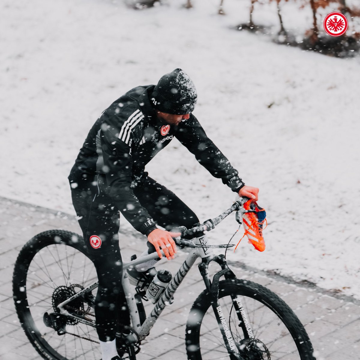 フランクフルトは本日大雪に🌨️❄️ #SGE | #アイントラハト