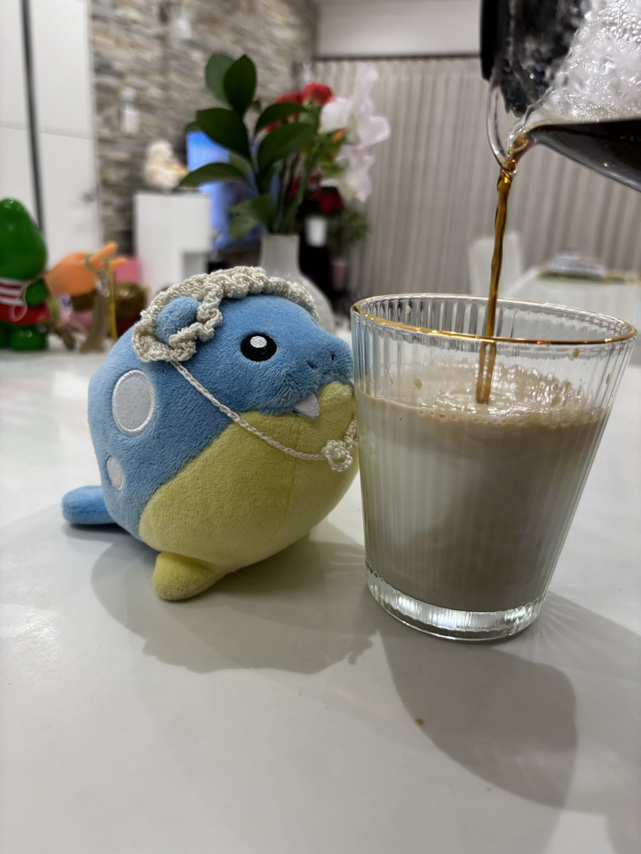 ☕️🥛 #タマザラシ