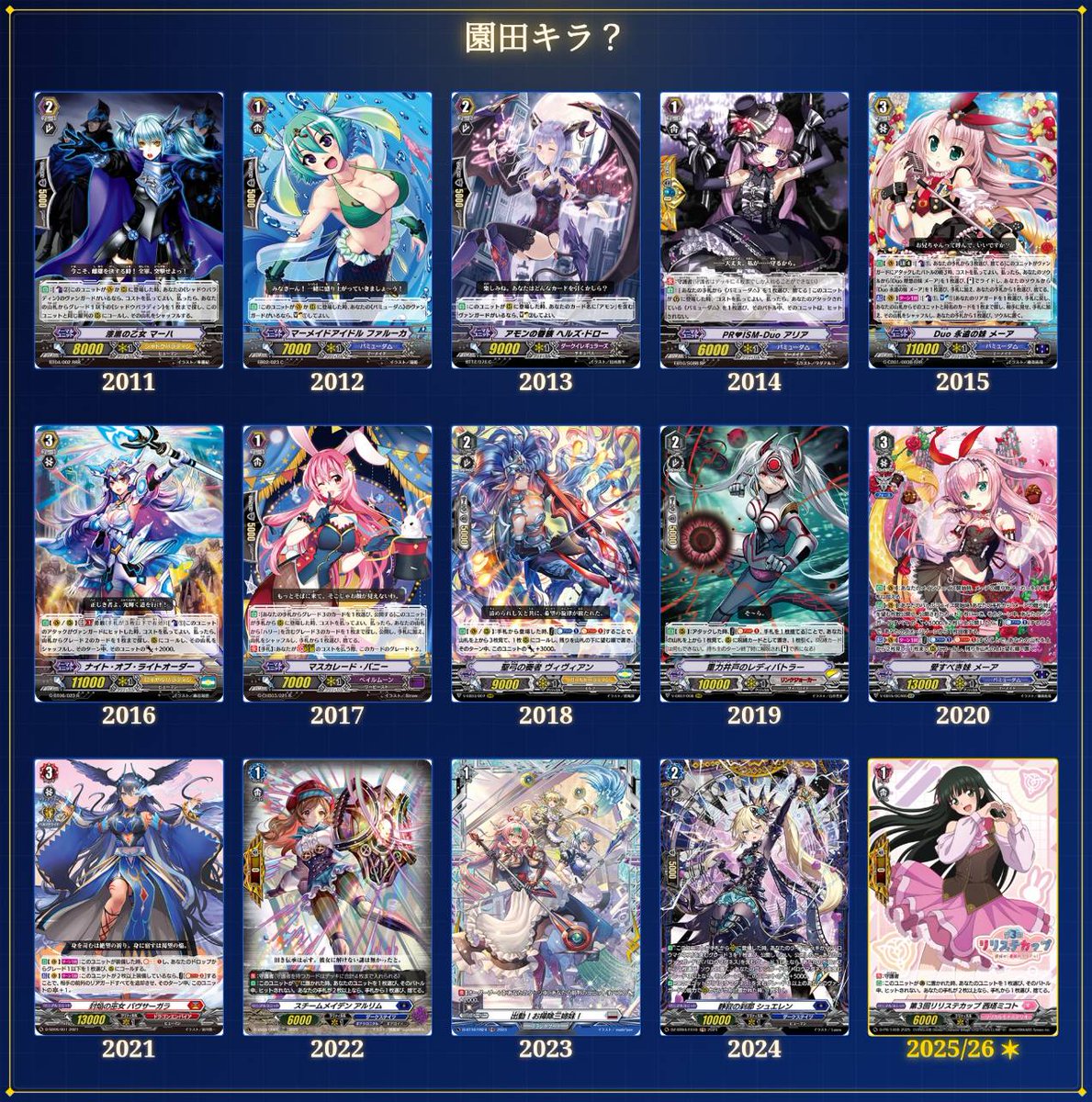 んでこれが癖ぇになるとこうなる #ヴァンガード15周年