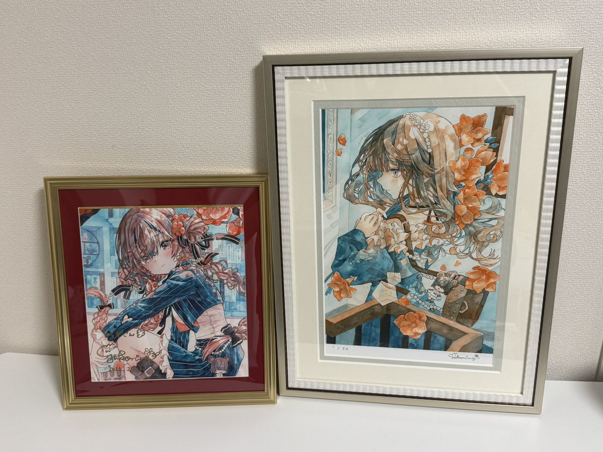 優子鈴（@_yukoring）さんの素敵な複製原画「階下にさまよう」をお迎え