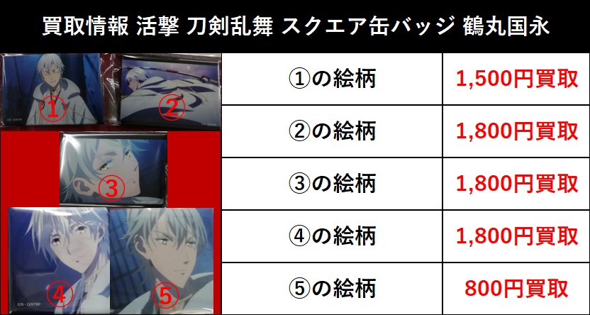買取情報】 2026/2/23更新 刀剣乱舞 とうらぶ 活撃 刀剣乱舞 スクエア