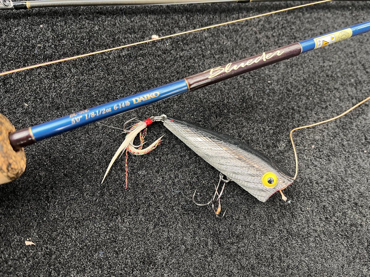 30年以上前のロッド ダイコー「ブルーダー」BC50L。 レクチャーガイド