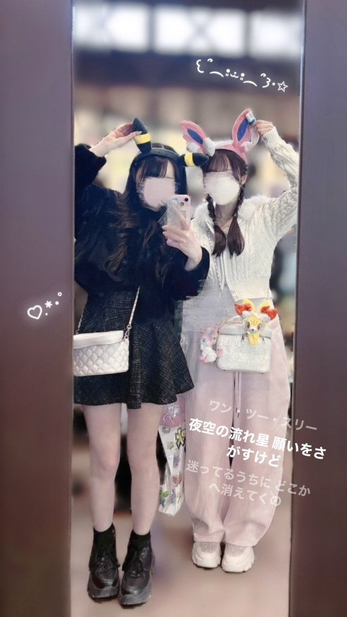 ニンフィアとブラッキーでポケパーク行ってきました🎀🖤