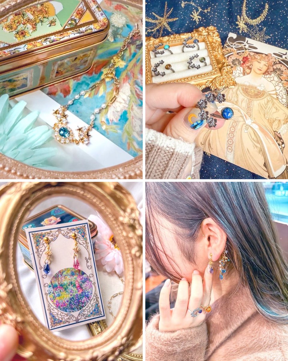 アクセサリーは持ち歩ける小さな絵画🖼️ #ころころプチサイズ