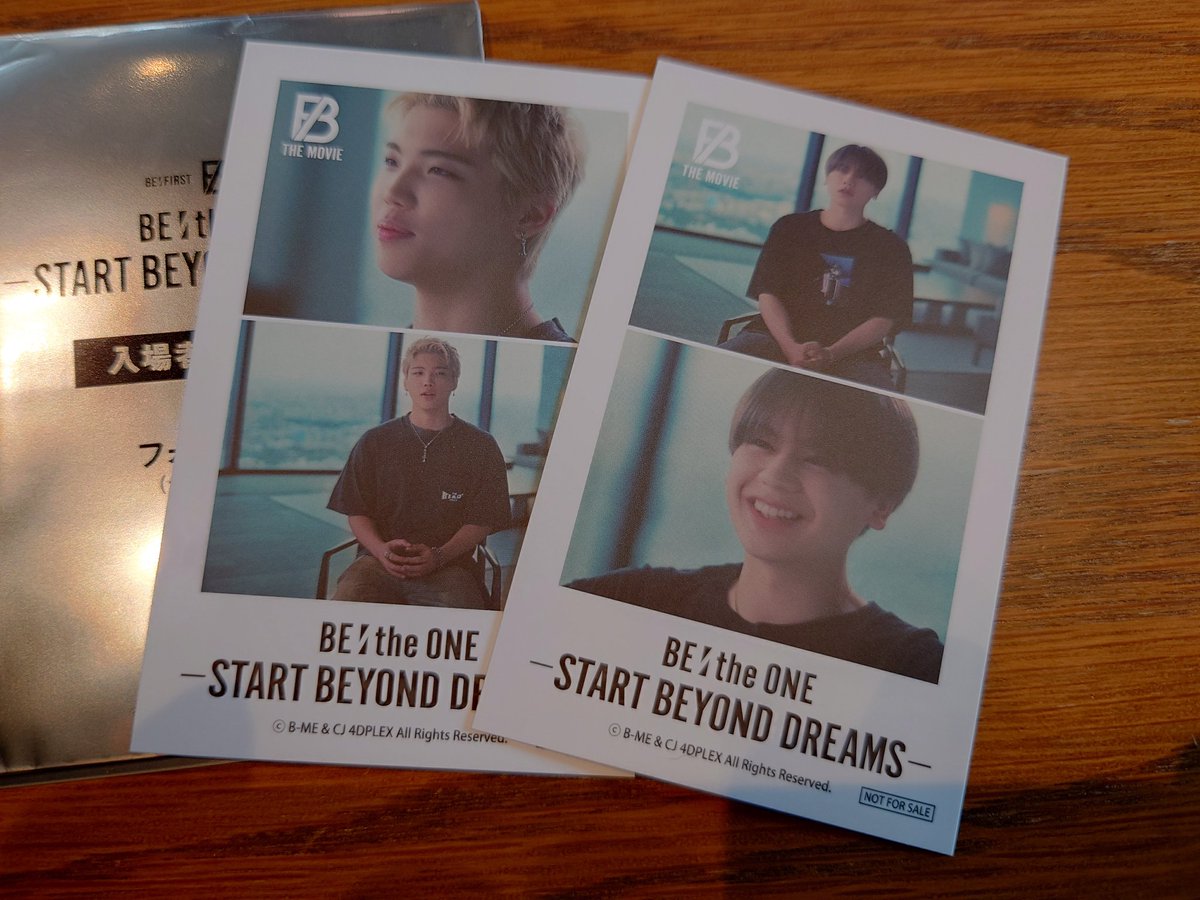 BE:FIRST BE:the ONE -START BEYOND DREAMS- 入場特典第1弾 フォト風
