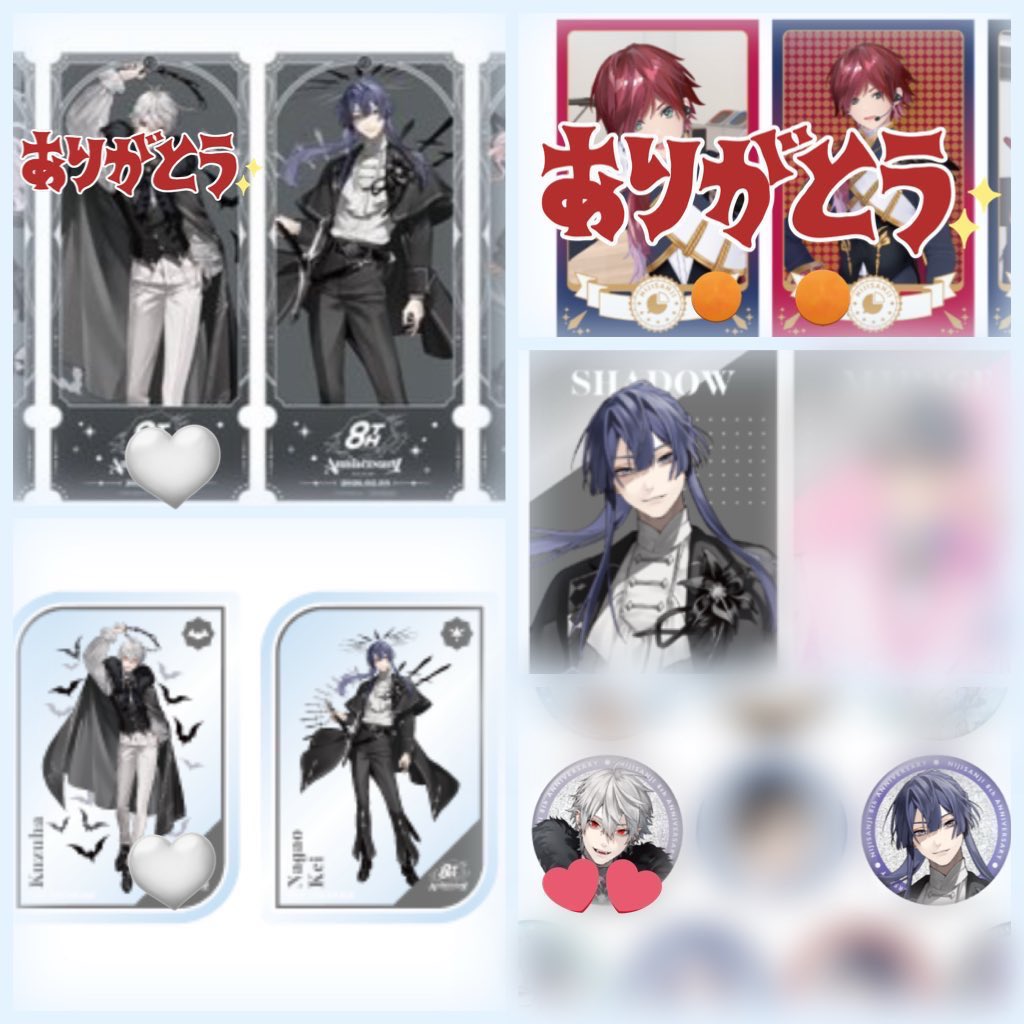 交換譲渡】にじさんじ 8th Anniversary ランダムメタルカード 缶バッジ