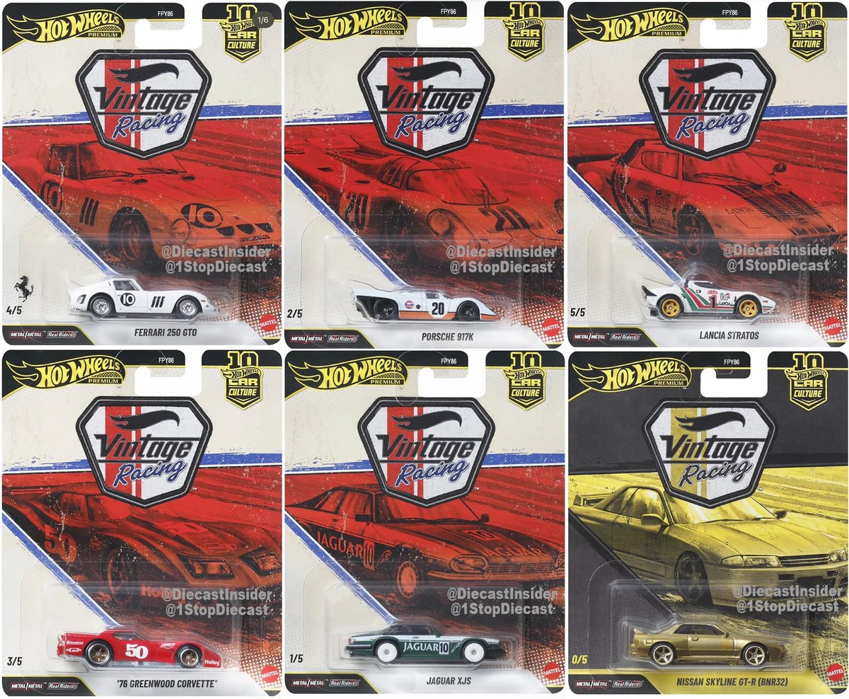 Hot Wheels Car Culture Vintage Racing has officially been