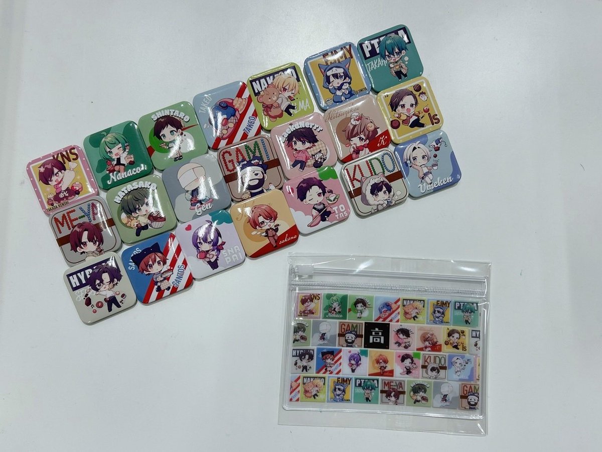 高田村 缶バッジ 缶バッジB なな湖 50点 高田村交易所】ランダム缶