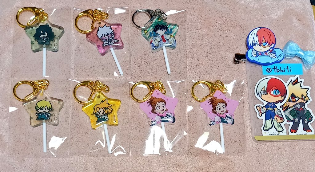 交換/譲渡】ヒロアカ オープンスクール キャンディ風キーホルダー