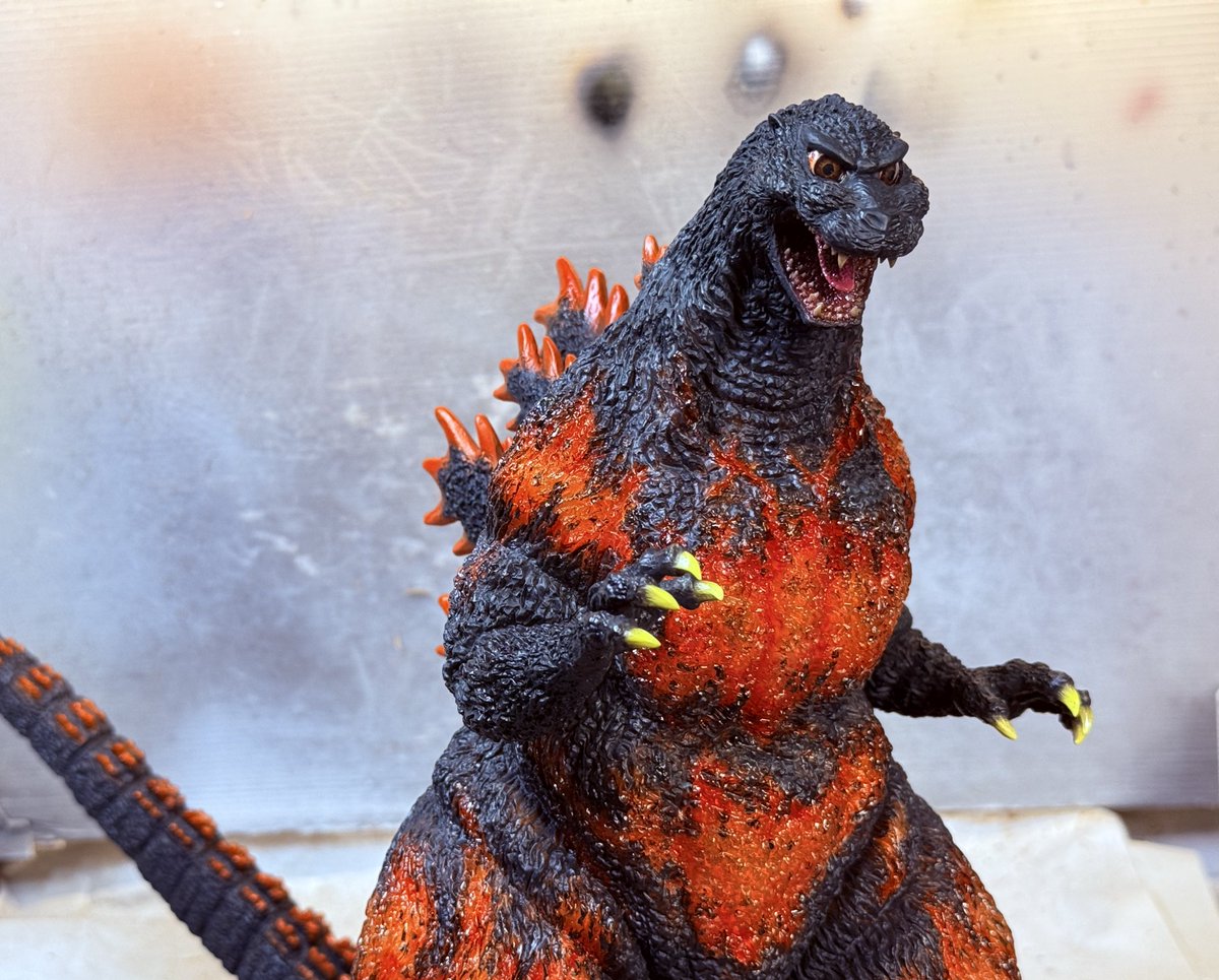 東宝30cmシリーズ ゴジラ(1995) 香港上陸 クリアオレンジソフビキット
