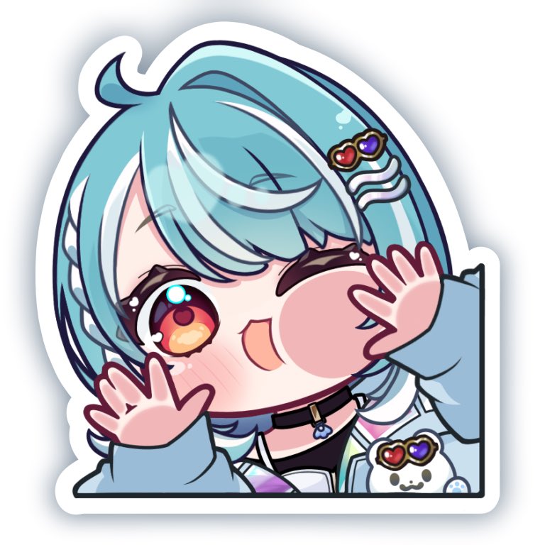 ステッカー風らむち #らむねはいか画