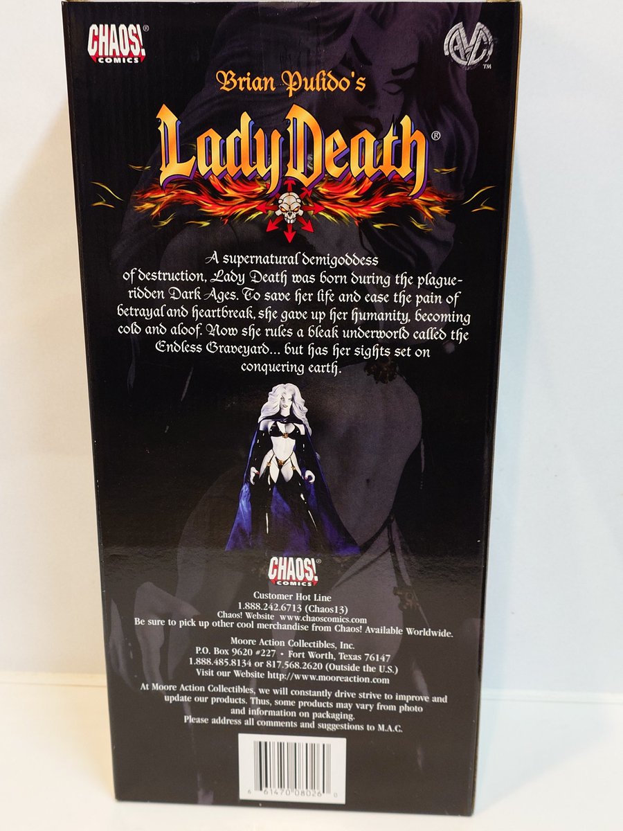 深夜の極めつけ、CHAOS! COMICS 💥☠️Lady Death ☠️💥 MOORE ACTION