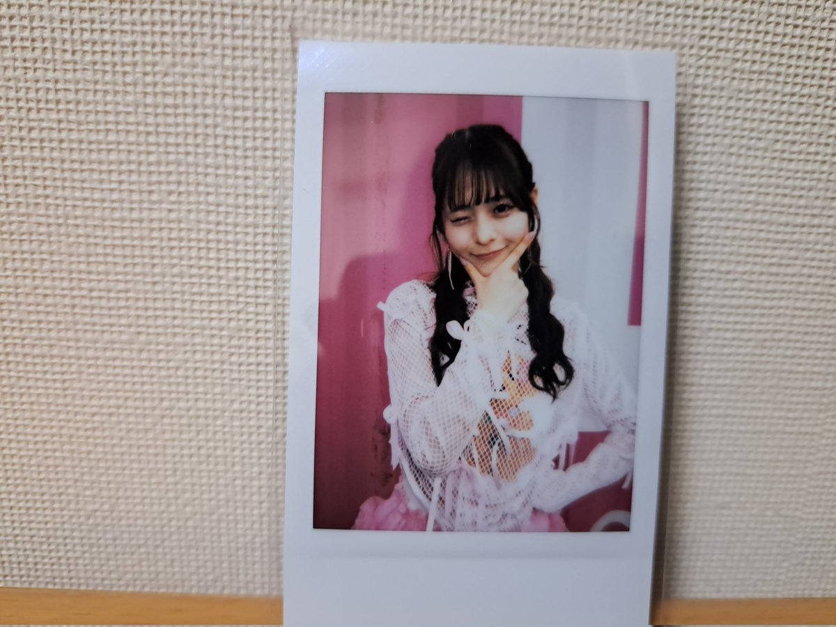 もあすたのランダムチェキ届いたよ～😆🩷🩶 こはくちゃんとあみちゃん